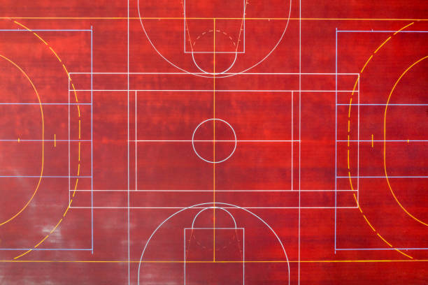 istock Basketball and Handball Field from Above 1214377535