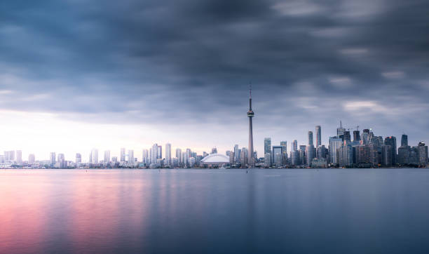 istock Toronto city skyline at night, Ontario, Canada 1214388085