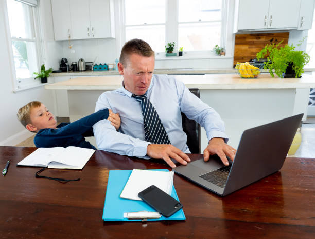 istock Coronavirus Outbreak schools and offices closing. Stressed parent trying to cope with remote work and homeschooling. COVID-19 pandemic forces shutdowns, quarantine, online learning and work from home. 1214388923
