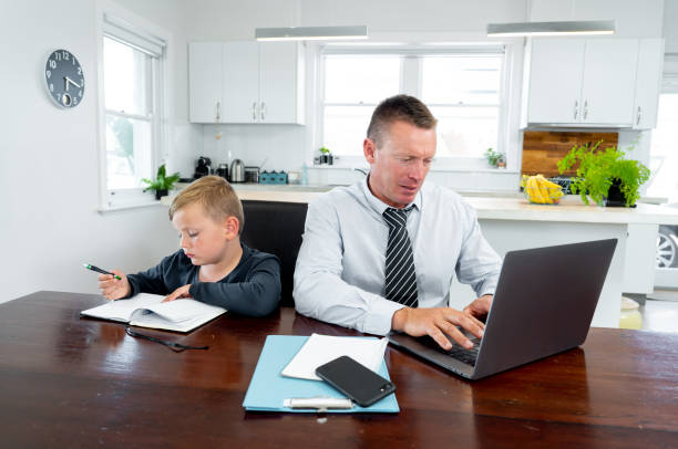 istock Coronavirus Outbreak schools and offices closing. Stressed parent trying to cope with remote work and homeschooling. COVID-19 pandemic forces shutdowns, quarantine, online learning and work from home. 1214388926