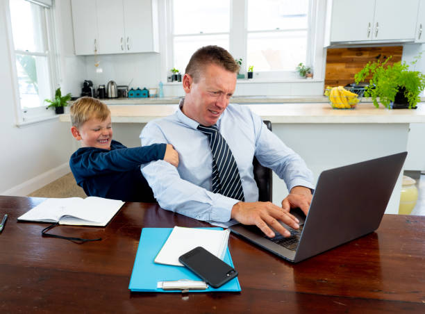 istock Coronavirus Outbreak schools and offices closing. Stressed parent trying to cope with remote work and homeschooling. COVID-19 pandemic forces shutdowns, quarantine, online learning and work from home. 1214388933
