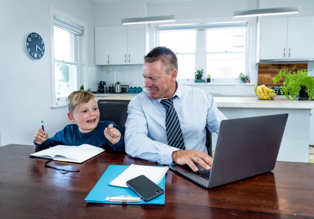 istock Coronavirus Outbreak schools and offices closing. Stressed parent trying to cope with remote work and homeschooling. COVID-19 pandemic forces shutdowns, quarantine, online learning and work from home. 1214388938