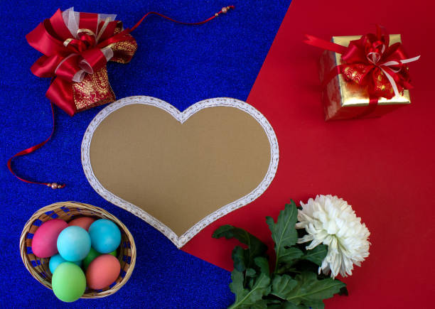 istock Holiday card for Easter, template, banner, copy Space 1214393780