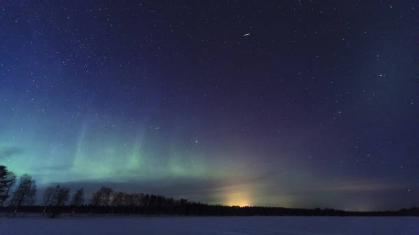 istock Aurora in sky Finland 1214395561