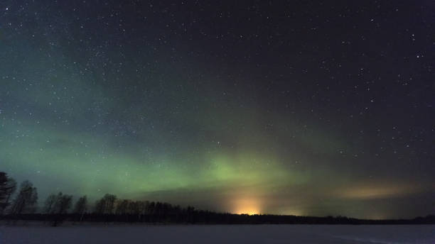 istock Aurora in sky Finland 1214395587