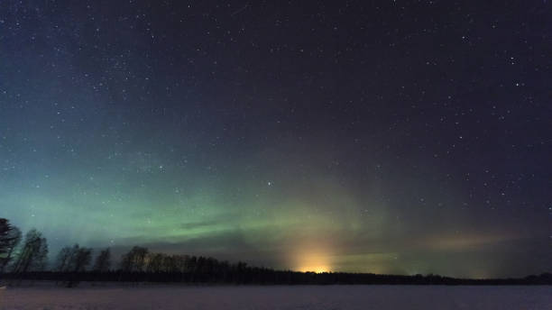 istock Aurora in sky Finland 1214395609