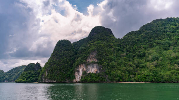 istock High rising island in the ocean 1214398858