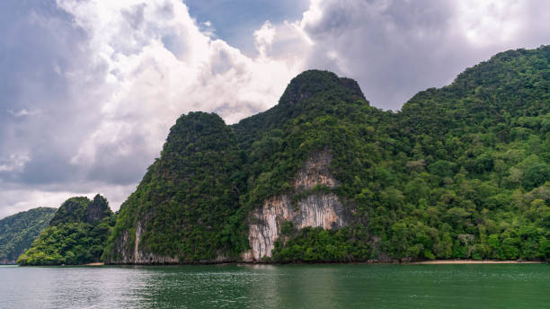 istock High rising island in the ocean 1214398970