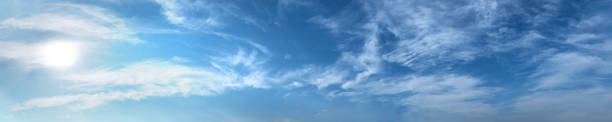 istock Panorama sky with beautiful cloud on a sunny day. 1214399008