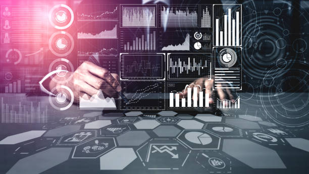istock Big Data Technology for Business Finance Concept. 1214405441