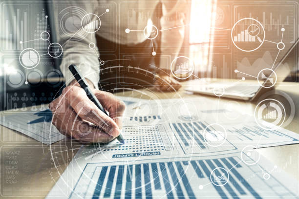 istock Big Data Technology for Business Finance Concept. 1214405455