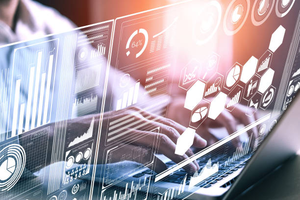 istock Big Data Technology for Business Finance Concept. 1214405514