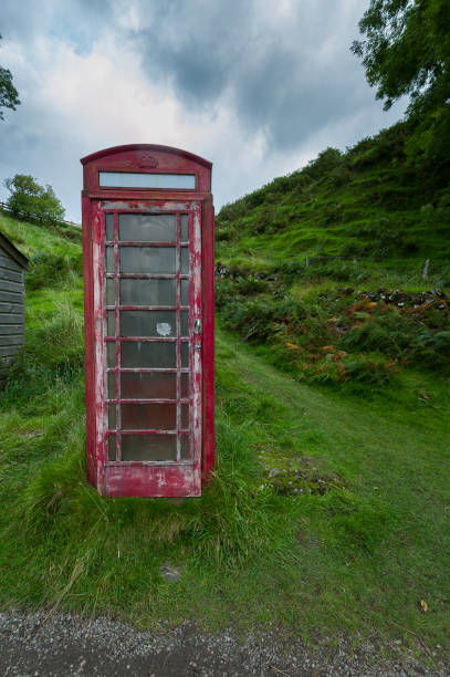 istock Old red phone booth in Scotland 1214416749