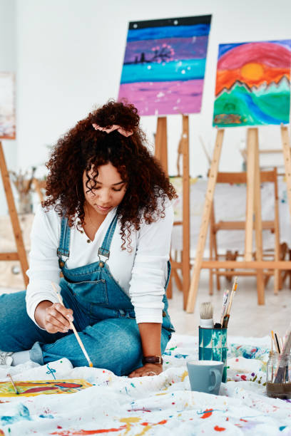 istock Lost in an artistic world 1214417444