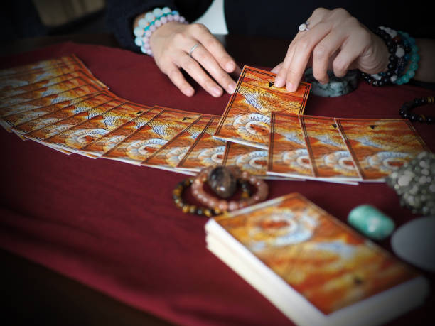 istock tarot card reading fortune teller astrologer divination selected focus 1214432646