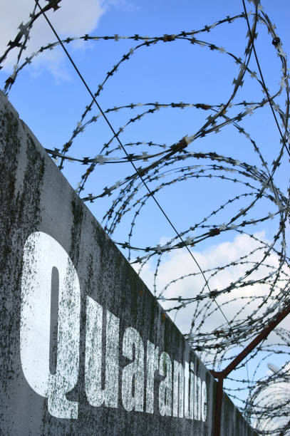 istock Concept of closing borders and quarantine because virus covid-19 1214434382