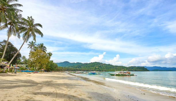 istock Port Baron Beach at sunset 1214434460