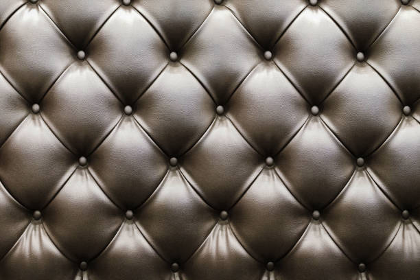 istock Closeup of Natural brown leather texture 1214437037