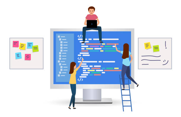 Code Writing Graphic 20+ Girl Writing Code Stock Illustrations, Royalty-Free Vector Graphics ...