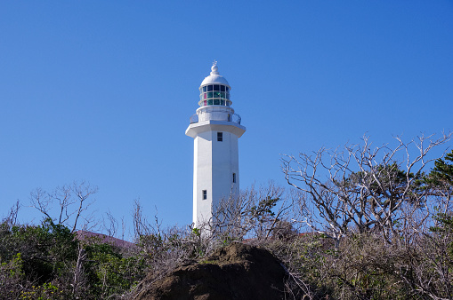 Nojimazaki Lighthouse at the southernmost point of the Boso Peninsula