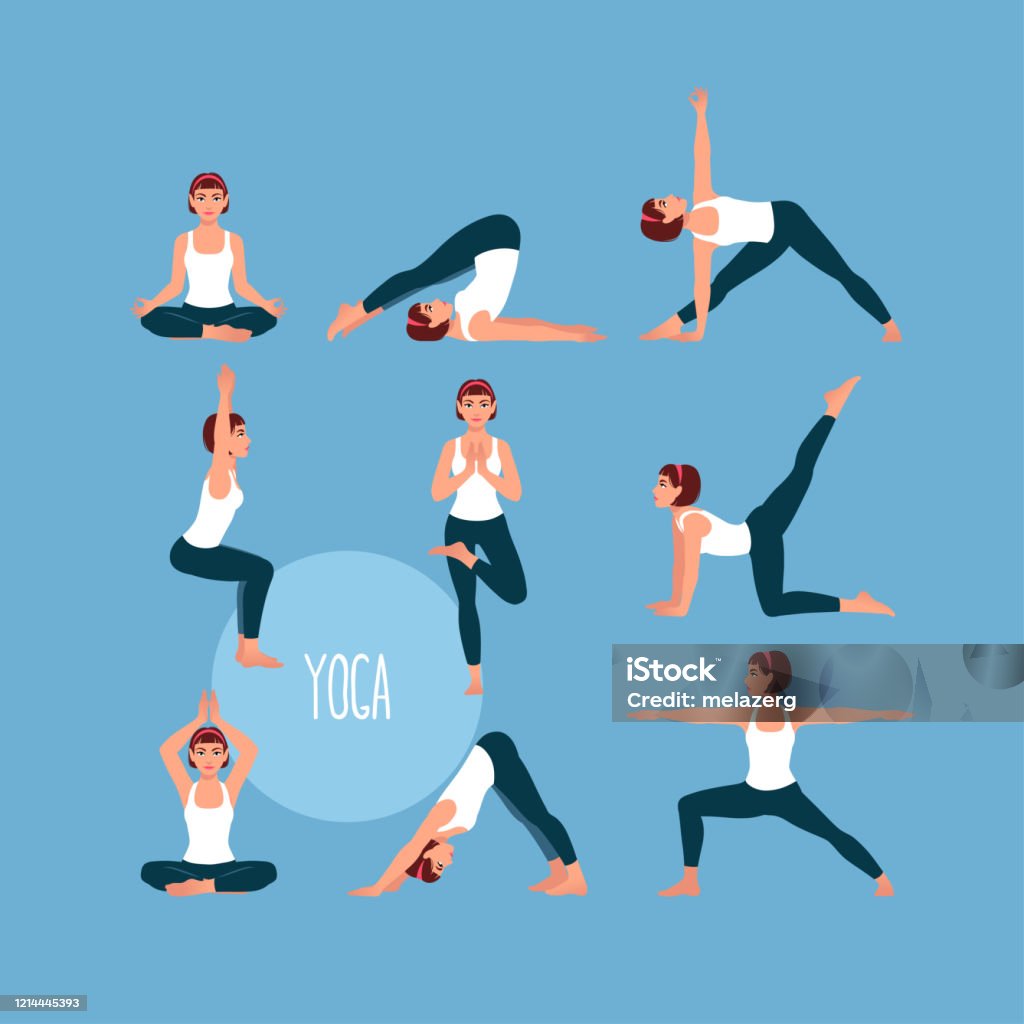 Thiết Lập Với Người Phụ Nữ Xinh Đẹp Tập Thể Dục Khác Nhau Khác ...