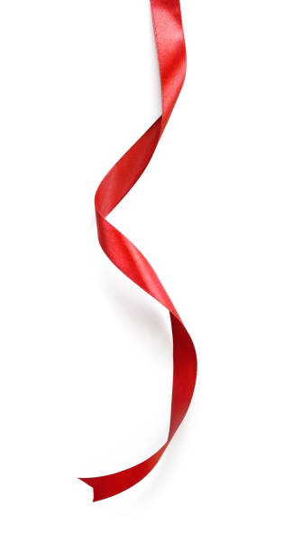 istock Shiny red satin ribbon 1214448272