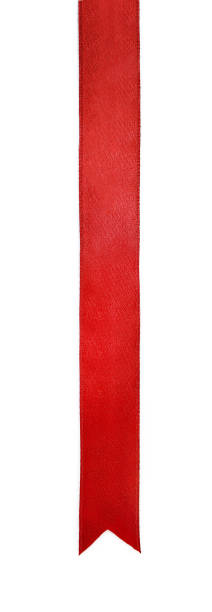 Shiny red satin ribbon