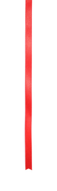 istock Shiny red satin ribbon 1214448294