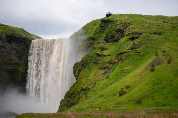 istock Skogafoss waterfall, the biggest waterfall in Skogar. Iceland 1214448391