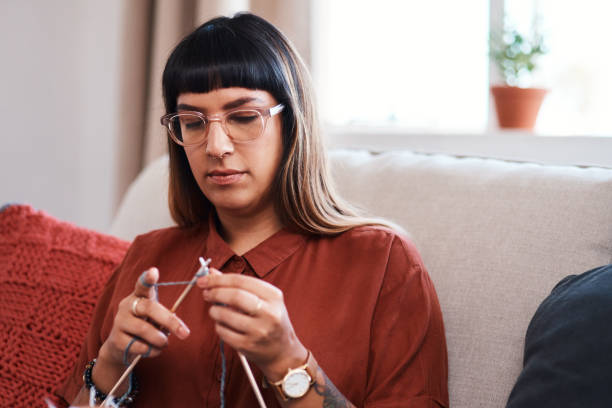 istock Knitting proves that you get rewarded for being persistent 1214448597