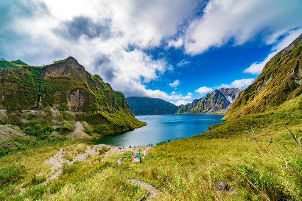 Philippines Pinatubo crater lake in Philippines zambales province photos stock pictures, royalty-free photos & images