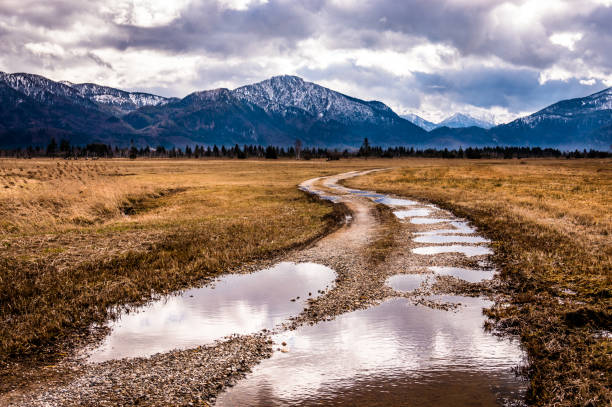 landscape near benediktbeuern - bavaria - germany