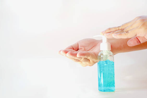istock Hand washing with alcohol gel to eliminate bacteria and viruses 1214456483