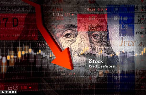 Economy Crash Stock Photo - Download Image Now - Recession, Economy, USA