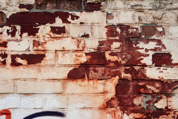 istock old brick wall with a thick layer of paint 1214467878