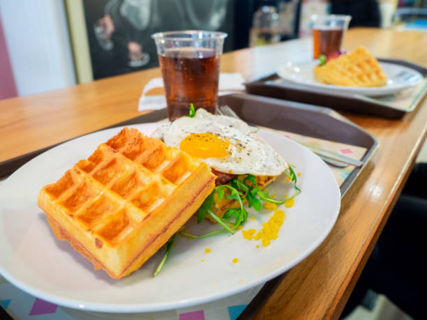 istock Waffles in a fast food restaurant 1214469751