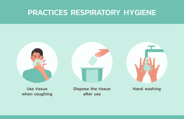 ilustrações, clipart, desenhos animados e ícones de práticas de higiene respiratória ilustração de estoque - human face washing cleaning body care