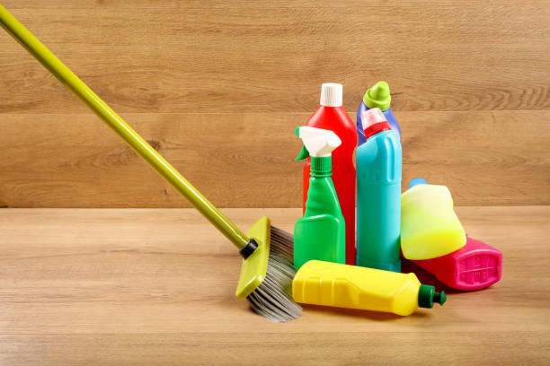 istock Various household cleaning products 1214476617