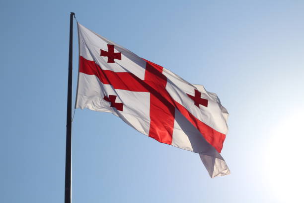 istock Flag of Georgia 1214477827