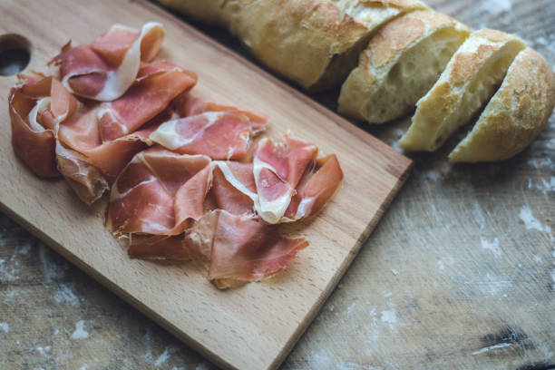 istock Italian prosciutto and baguette 1214478454