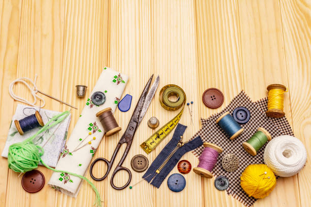 istock Handmade, DIY concept. Set of tools and materials. Stay at home in quarantine 1214478557