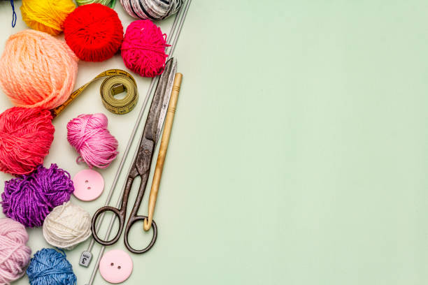 istock Handmade, DIY concept. Set of tools and materials. Stay at home in quarantine 1214479137