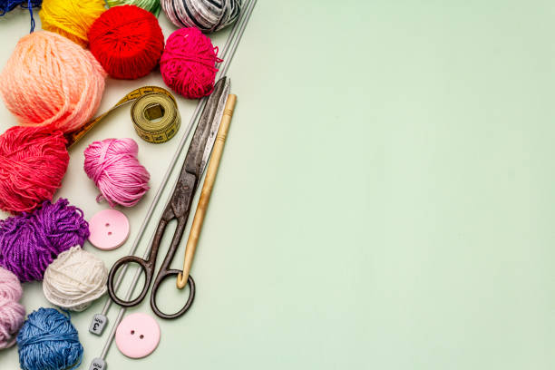 istock Handmade, DIY concept. Set of tools and materials. Stay at home in quarantine 1214479179