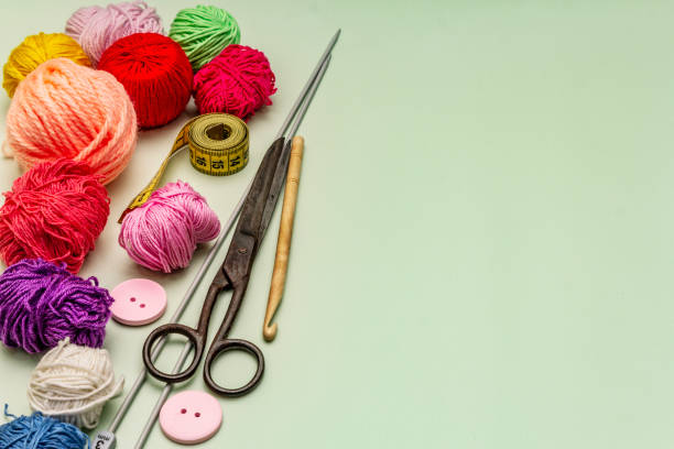istock Handmade, DIY concept. Set of tools and materials. Stay at home in quarantine 1214479191