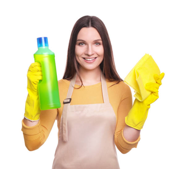istock Young woman ready for cleaning 1214479794