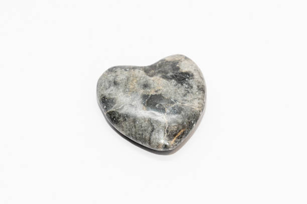 istock Heart of stone leopard pattern partially white grey black 1214483238