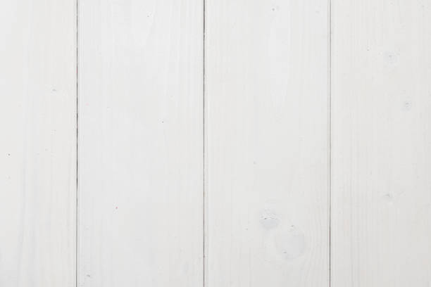 istock Wooden planks varnished white wooden texture shining through 1214483483