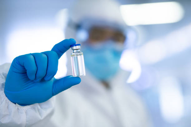 COVID-19 vaccine development stock photo