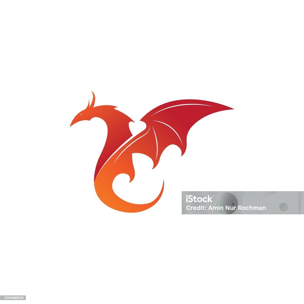 Premium Vector  Dragon logo template