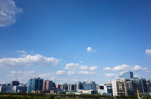 Village in Seoul, South Korea.